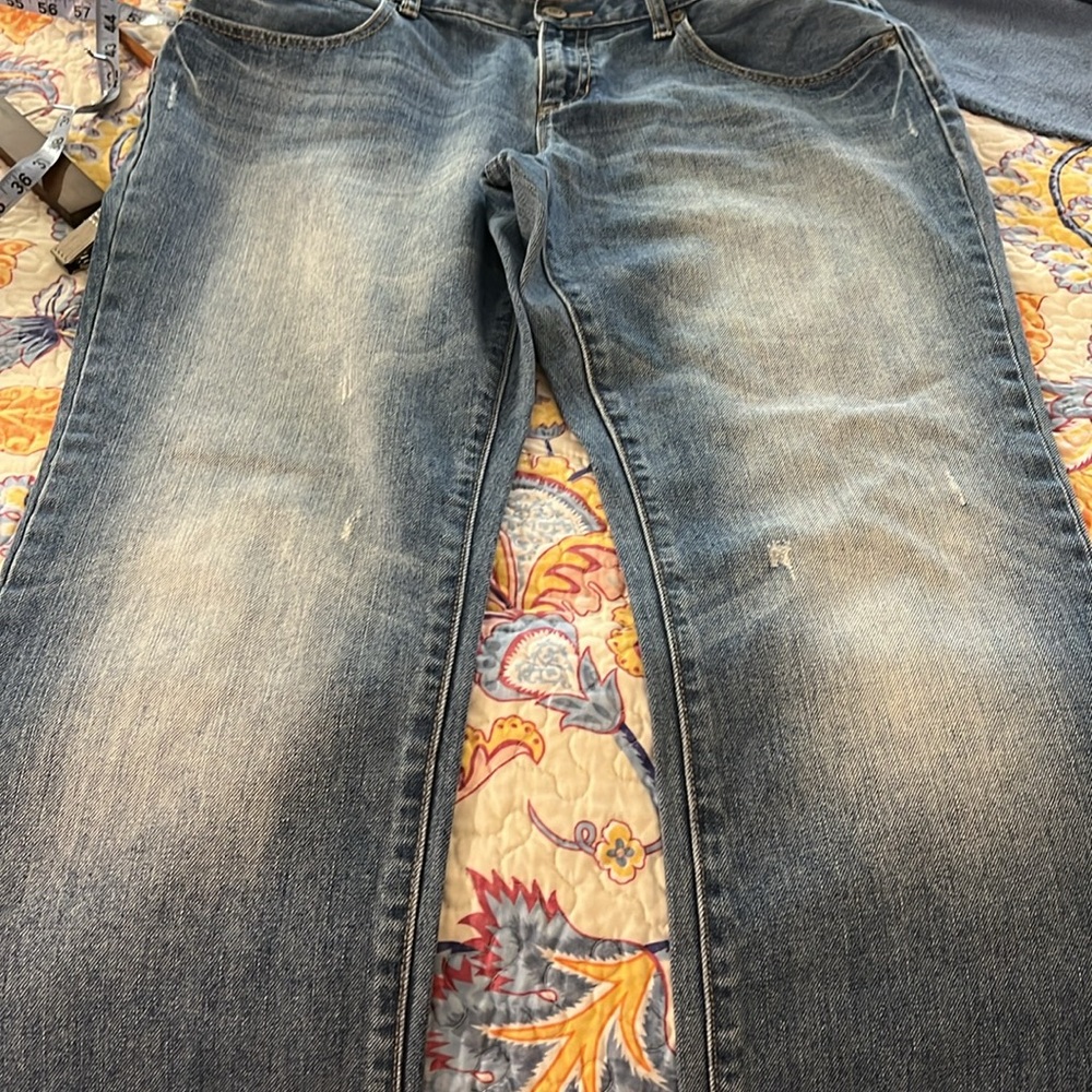 Gap slim boyfriend 14/32R jeans light wash straight leg like new jeans - Picture 6 of 7